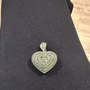 Intricate Silver Heart Necklace